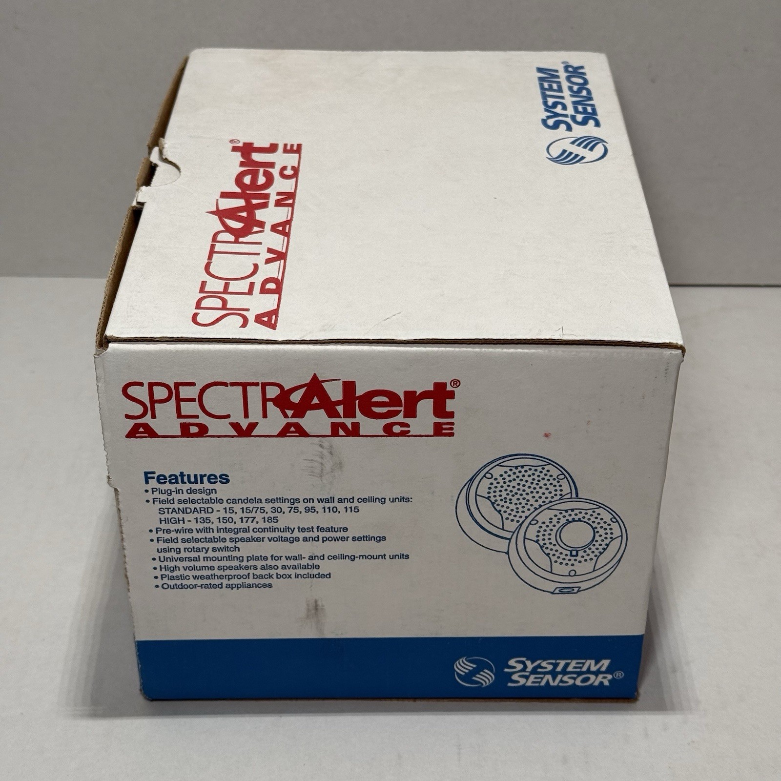 System Sensor SpectrAlert Advance SPCWK Ceiling Speaker White Outdoor New