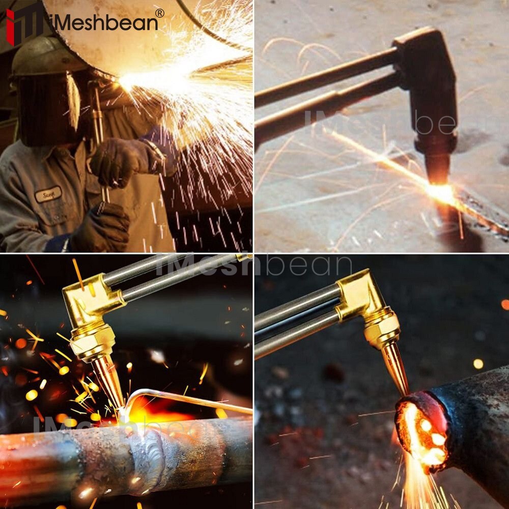 Oxygen Acetylene Welding Cutting Torch Set Fit Victor Style CA1350, 100FC Handle