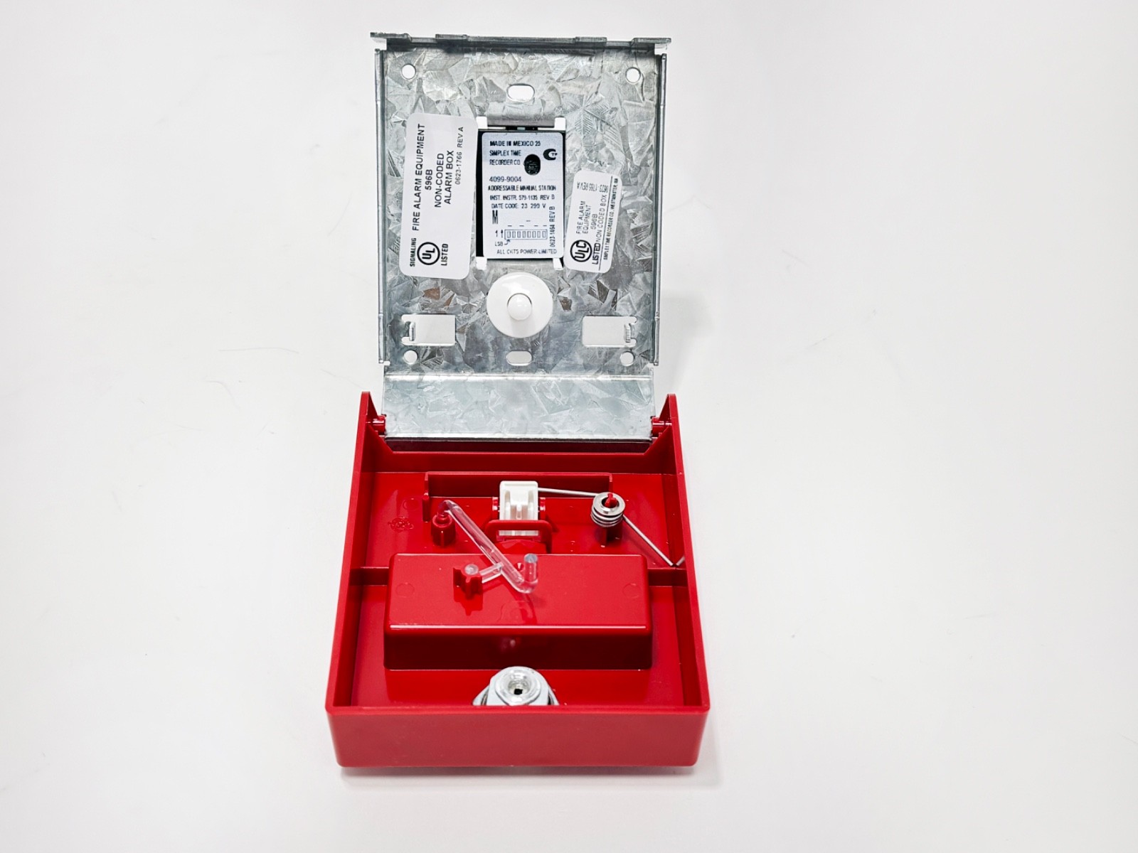 NEW SIMPLEX 06501205 RED Fire Alarm Manual Pull Station-LED SA ADDR 4099-9004