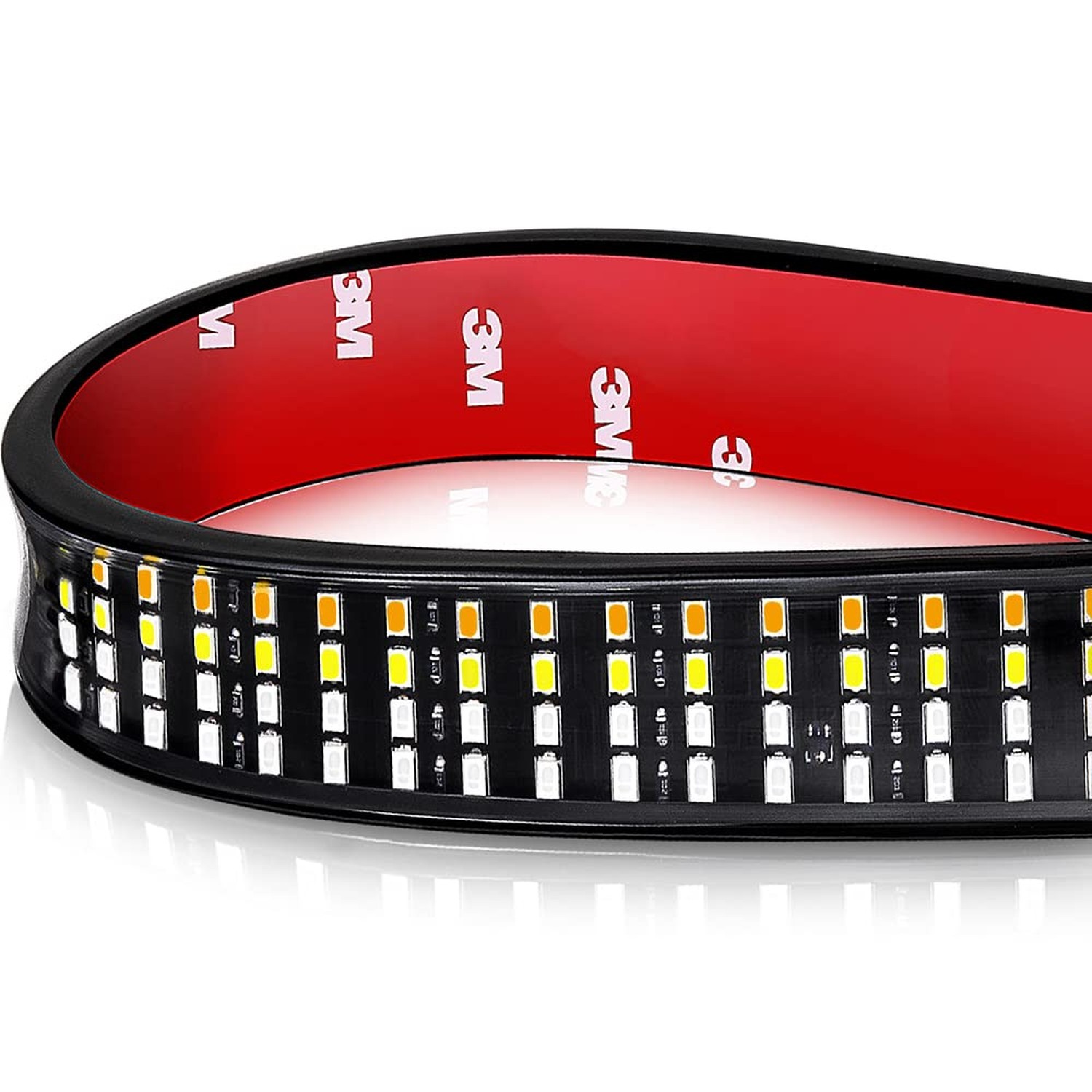 LED Tailgate Light Bar, Wayup 60 Inch Quad Row Tailgate Light Strip with Red …