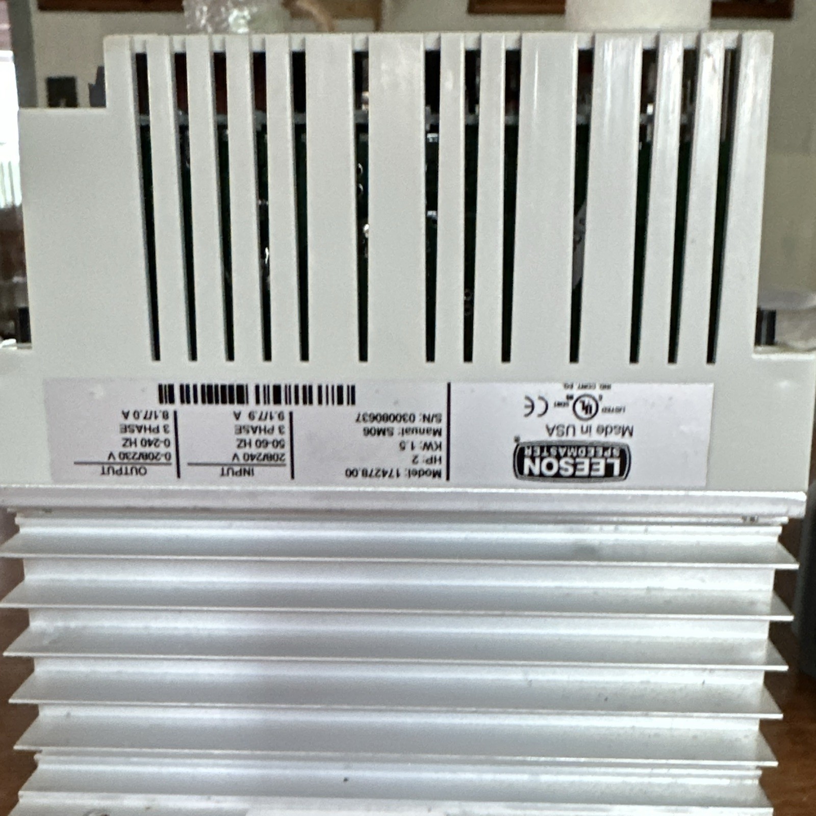 Leeson Speedmaster SM2 SM Series VFD Drive 208-230V 3-Phase 3HP 174278.00