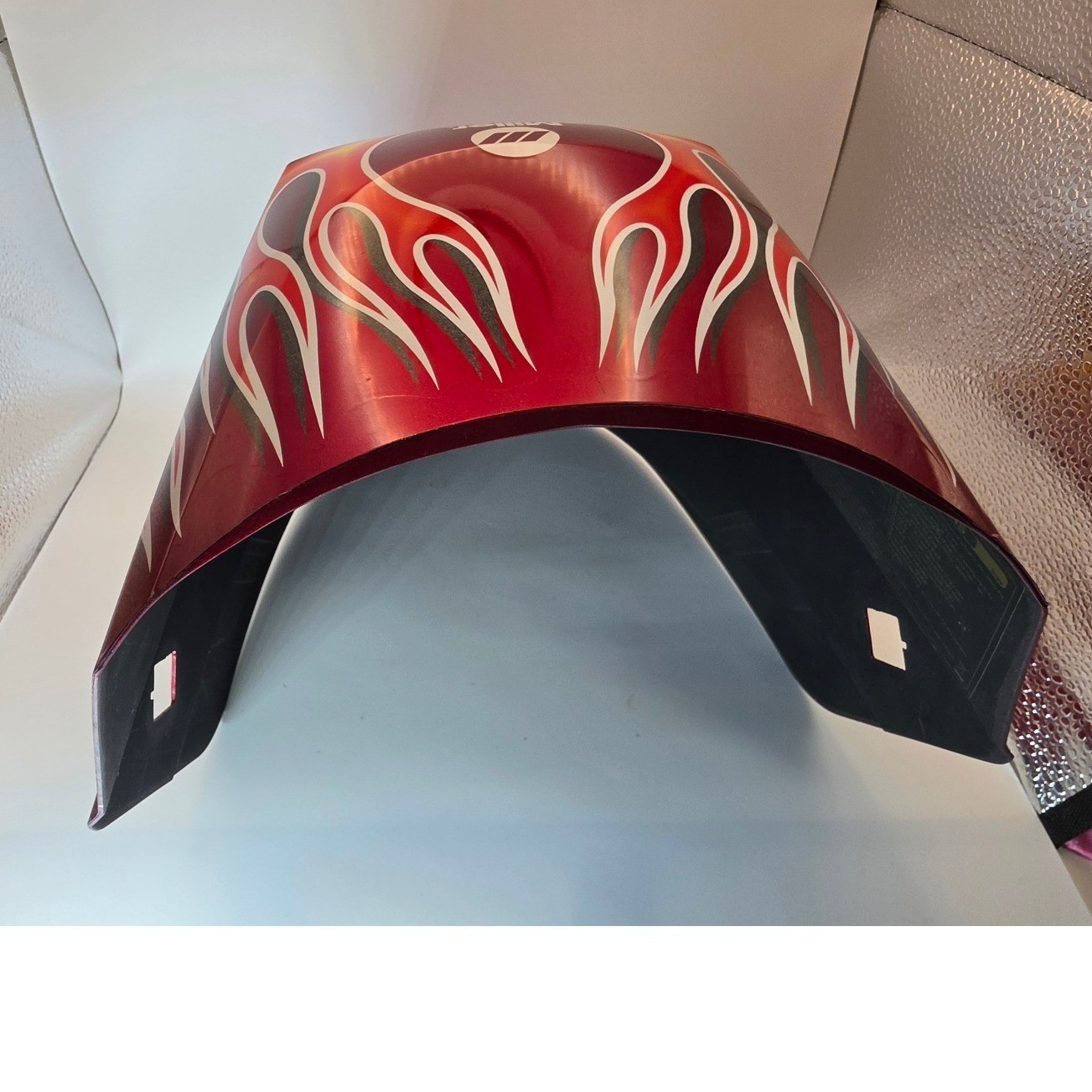 Miller Digital Pro-Hobby Welding Helmet Auto Darkening Red Flame Shell WORKS