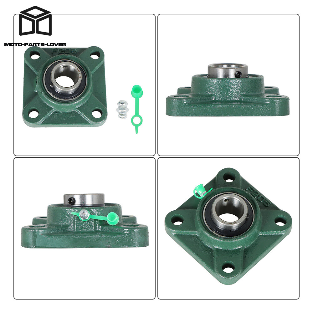 10 pcs UCF205-16 Pillow Block Flange Bearing 1″ Bore 4 Bolt Solid Base