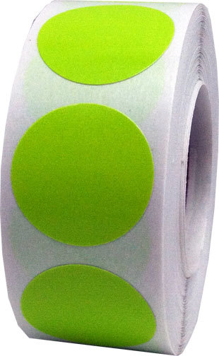 Circle Dot Stickers | 0.75″ Inch Round | 500 Pack | Pick One Color