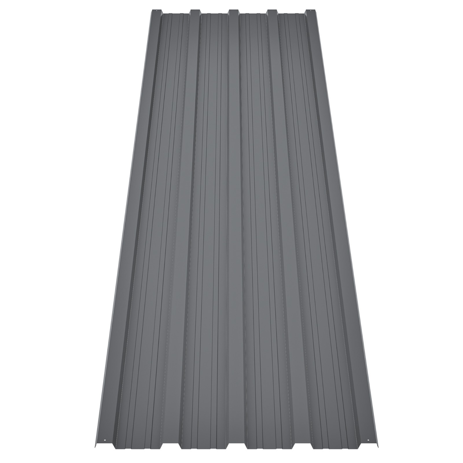 15 Pcs Galvanized Metal Roof Panels 16.77″x73.23″ Screws Included Shed Gray