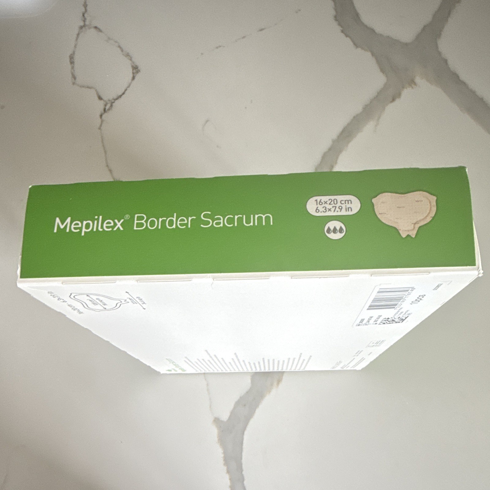 Mölnlycke Mepilex Border Sacrum Foam Dressing 16x20cm 10pcs MPN 282055