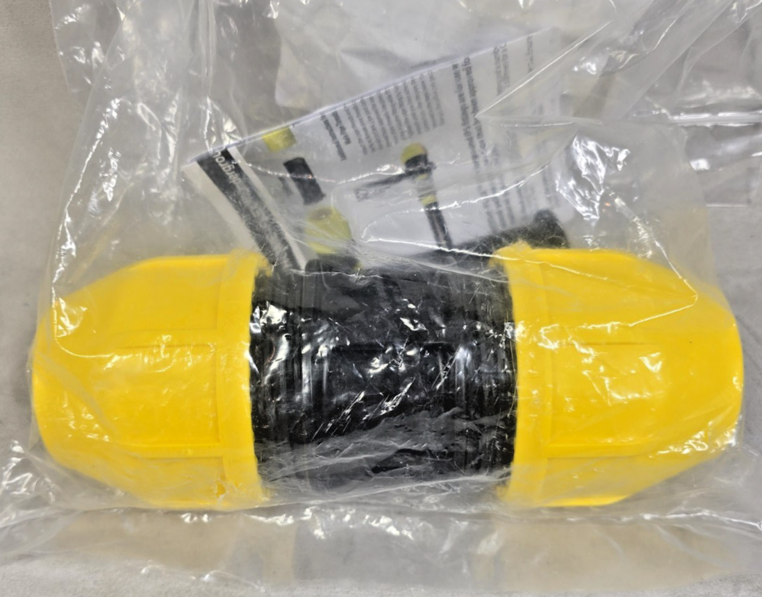 *NEW* HOME-FLEX 1-1/2 in. IPS DR 11 Underground Yellow Poly Gas Pipe Coupler