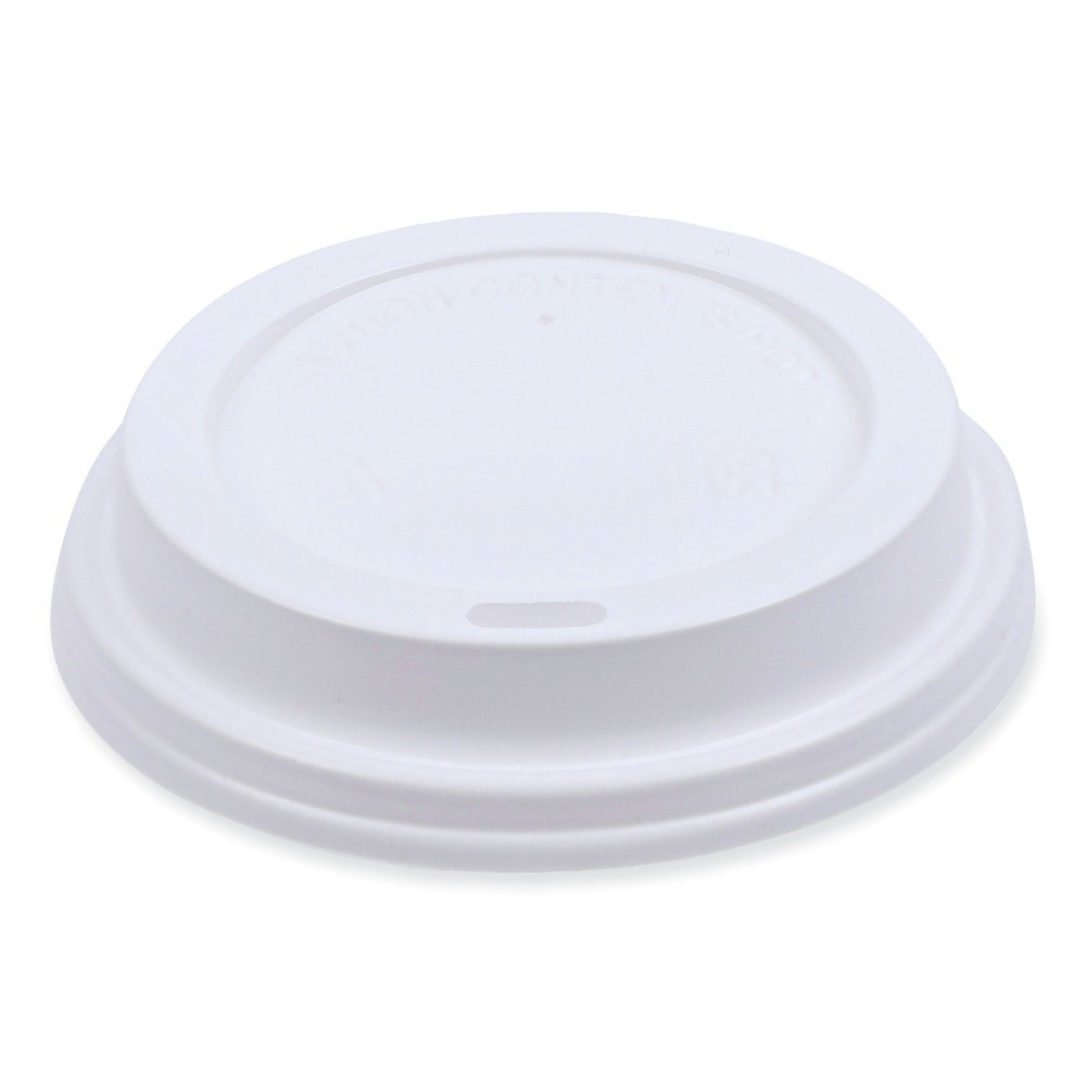 Boardwalk DEERHLIDW Plastic Lids for 10 – 16 oz. Hot Cups – WHT (1000/Carton)New