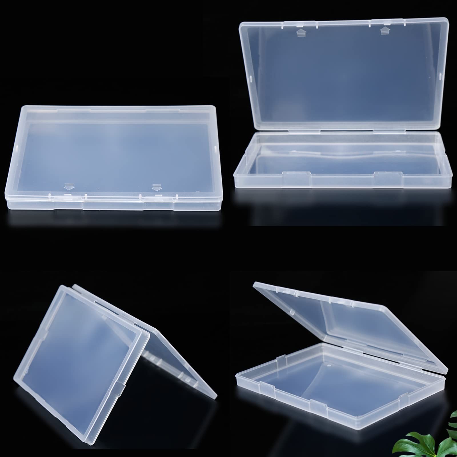 4 Pack Scrapbooking Paper Storage File Boxes B6 Plastic Box for Documents Mag…
