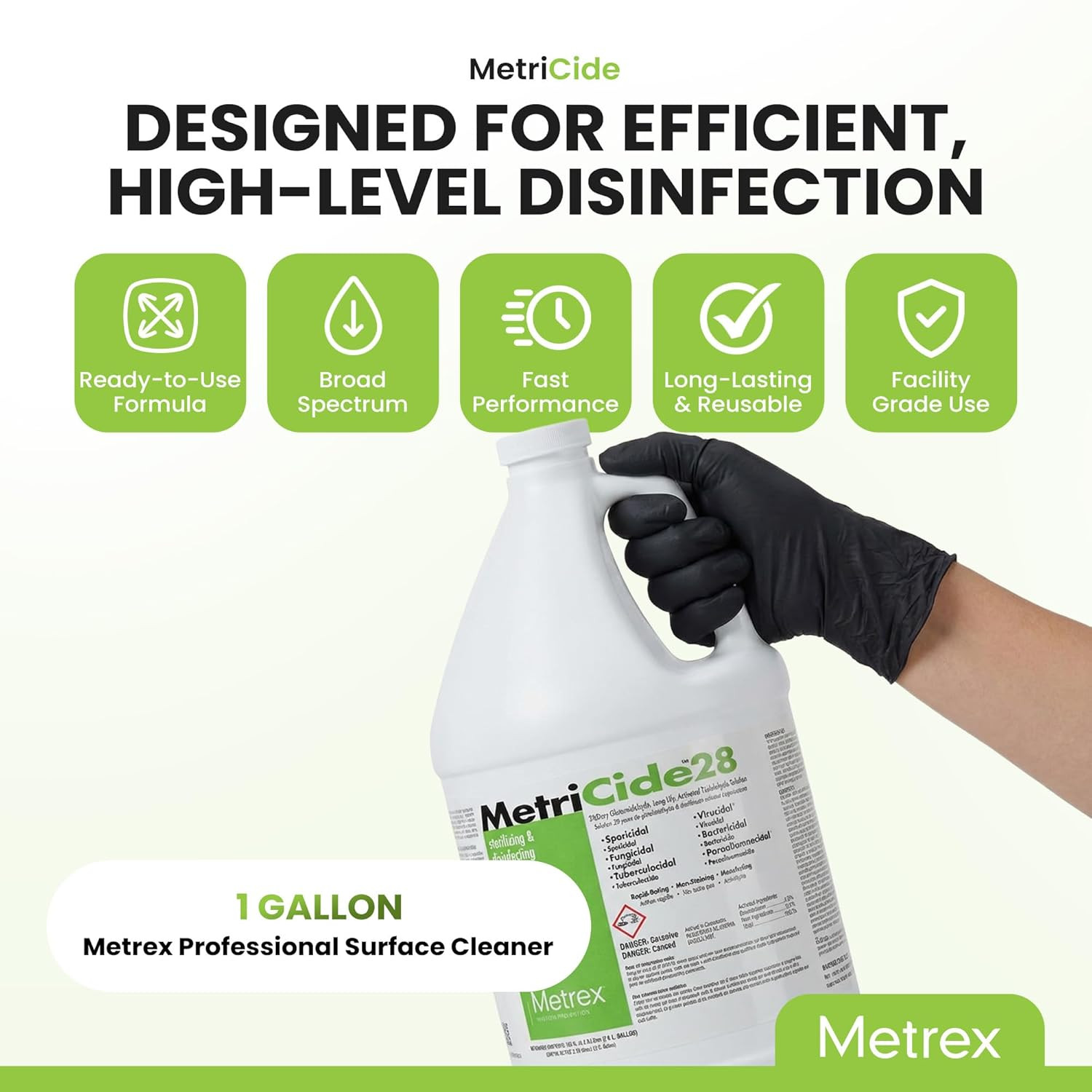 Metricide 28 High-Level Sterilizing & Disinfecting Solution – 2.5% Glutaraldehyd