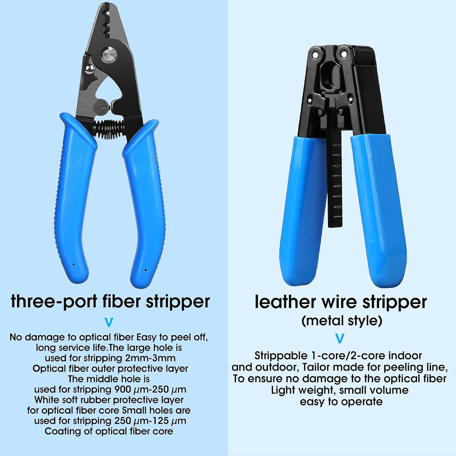 Fiber Termination Kit – 11 in 1 Assembly FTTH Cold Connection Assembly Tool Kit