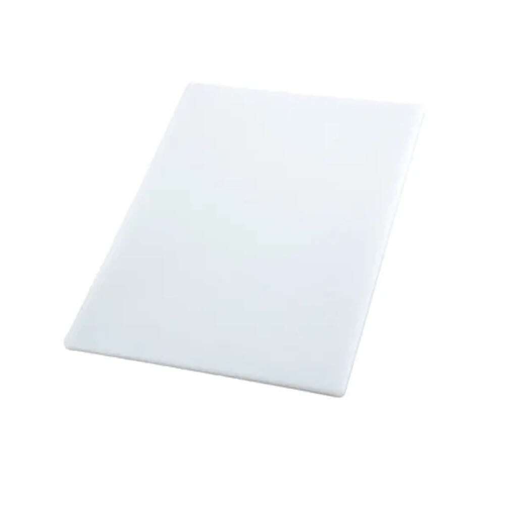 Winco 24 x 18 x ½ White Cutting Board Rectangular BPA Free Polyethylene NSF