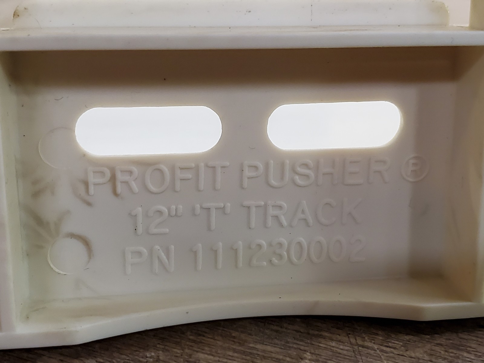 Lot of 55 RTC Profit Pusher 12″ T-Track Automatic Spring-Feed Shelf Units, Beige