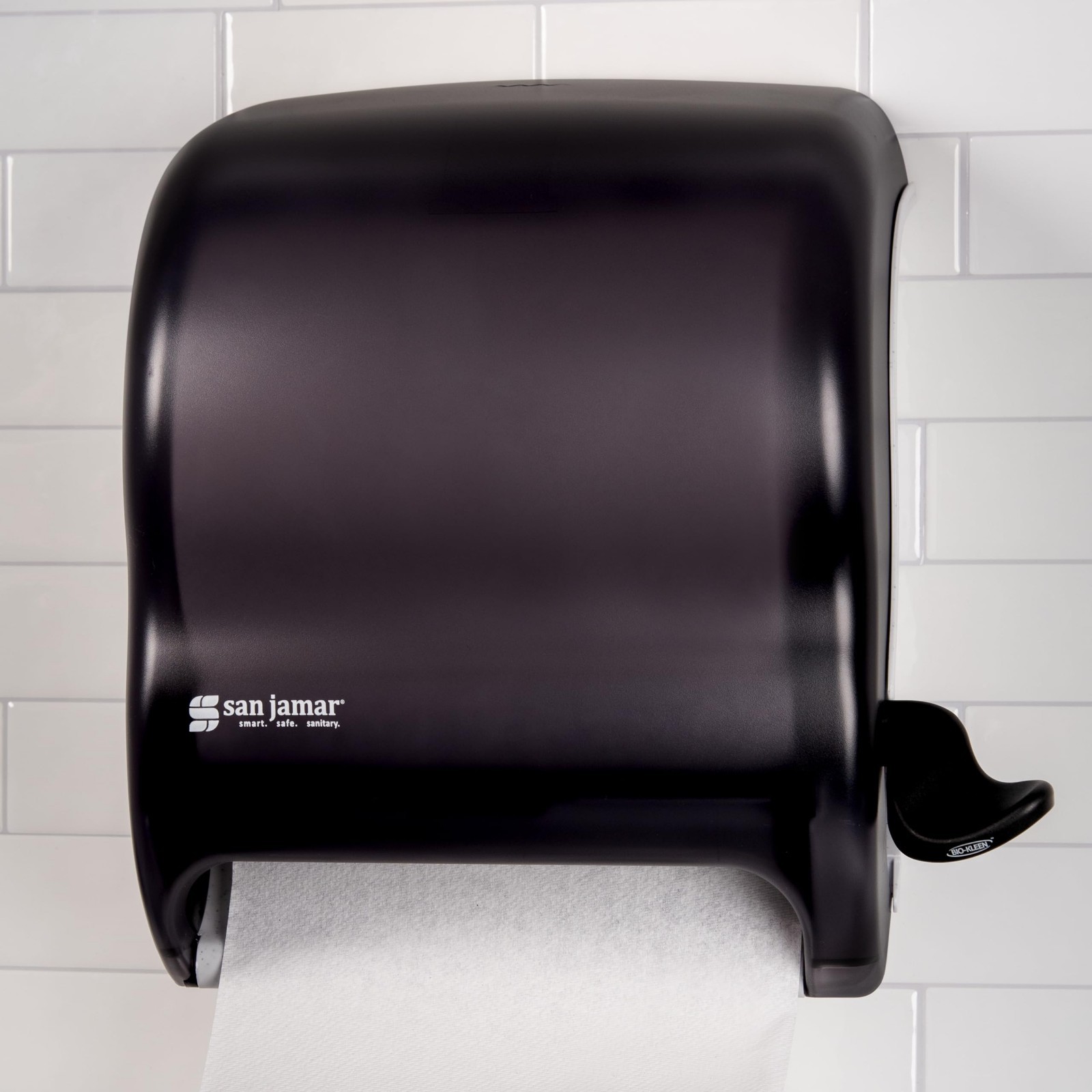 Wall-Mounted Paper Towel Dispenser – Universal Fit for All Core Sizes, Black Pea
