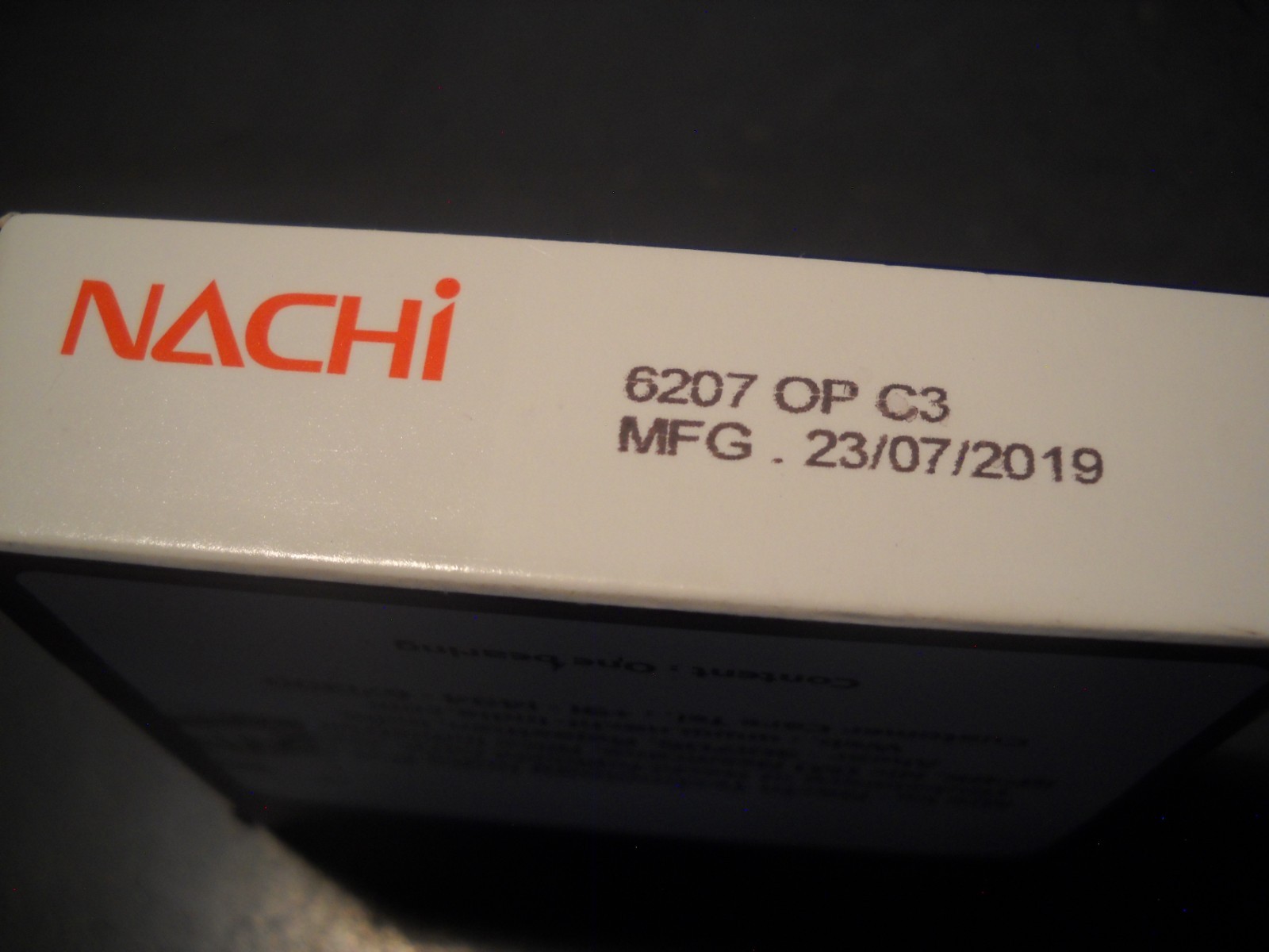 Nachi Bearings 6207 OP C3 Made in India Mfg 23/07/2019