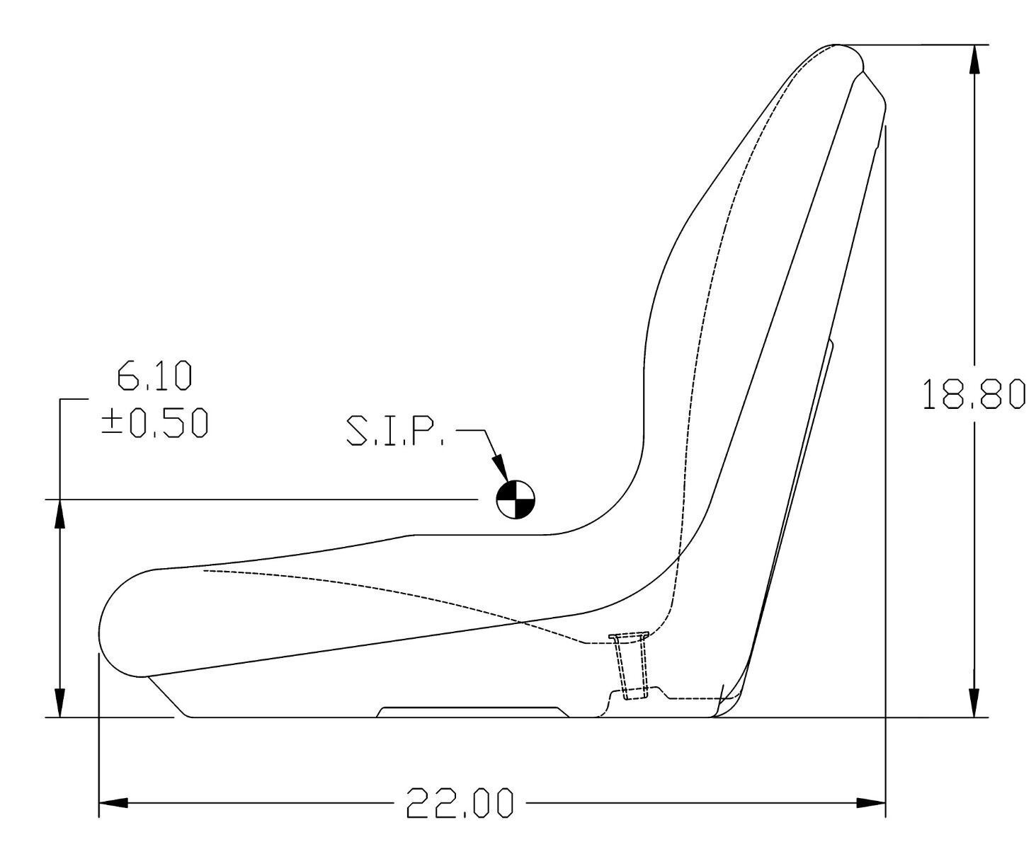 Yellow Bucket Seat Fits John Deere 5105 and 5205 With Original Bucket Seat
