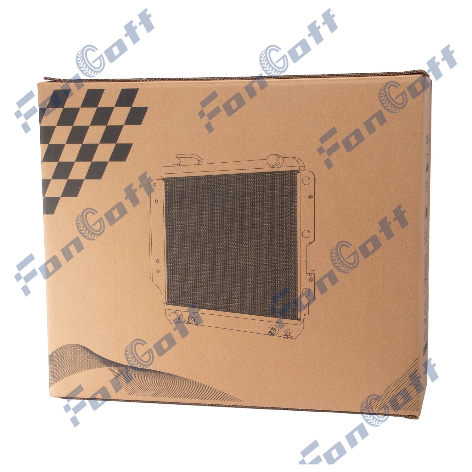 For Ford 2N 8N 9N Models Tractors Aluminum 3 Row Radiator 8N8005,86551430 ALLOY