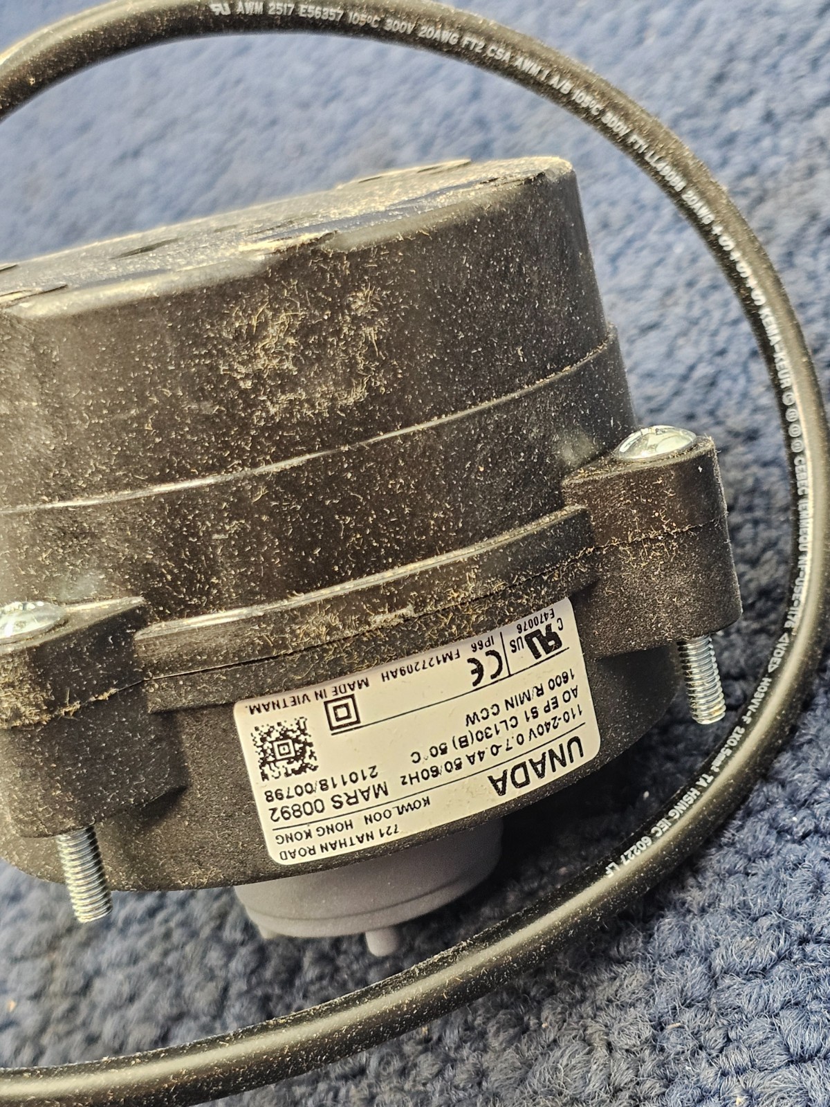 Mars 00892 ECM Refrigeration Fan Motor 115/230V 1600RPM Replacement For Elco