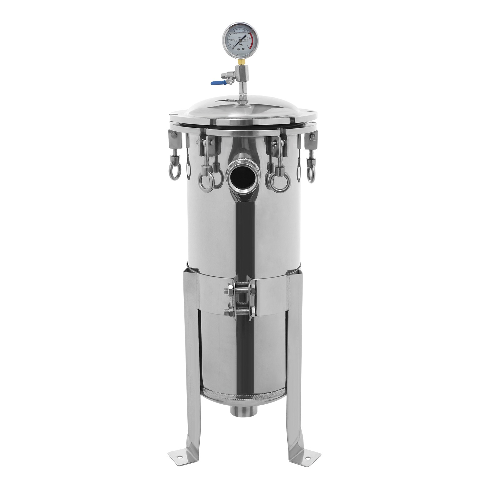1.5″ NPT In/Outlet Bag Filter Housing Stainless Steel 150 Psi #1 Bag Filtration