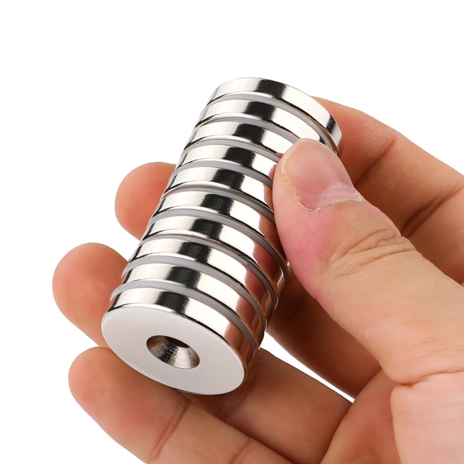 Neodymium Magnets with Hole,30LB Pulling Force Strong Permanent Rare Earth Co…