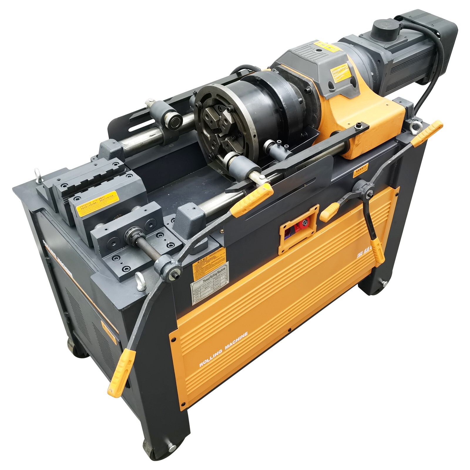 220V 0.6-1.6″ Electric Rolling Steel Bar Straight Thread Round Rolling Machine