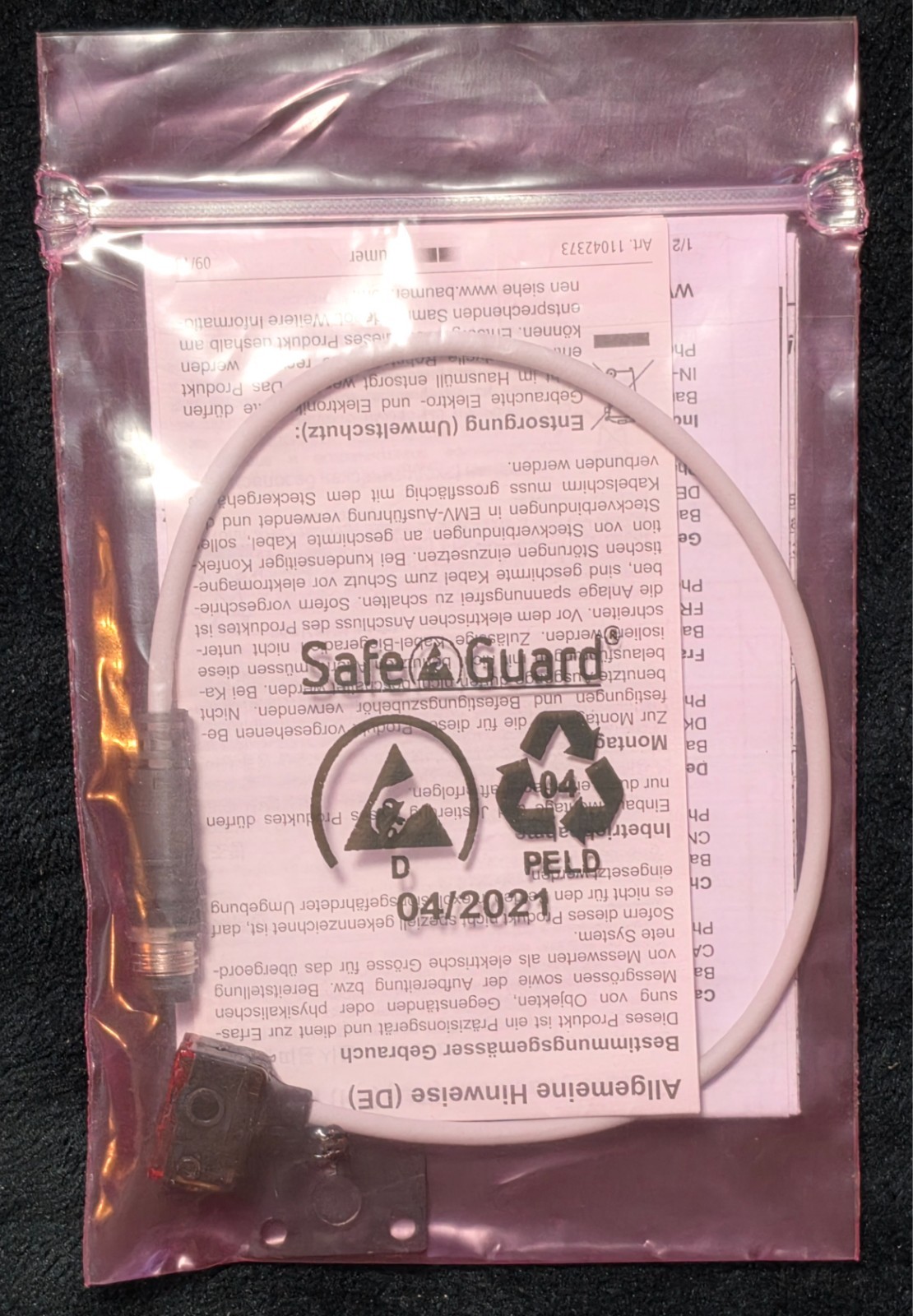 BAUMER FHCK 07P6901/KS35A Diffuse Photoelectric Sensor