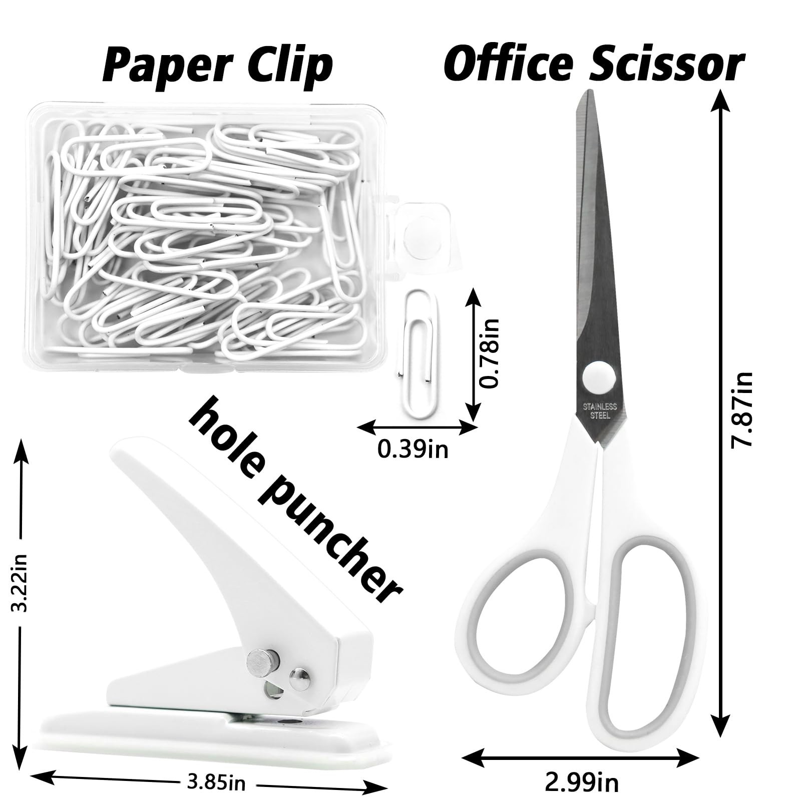 sportsvoutdoors White Desk Accessories, Modern Minimalist Office Supplies Set…