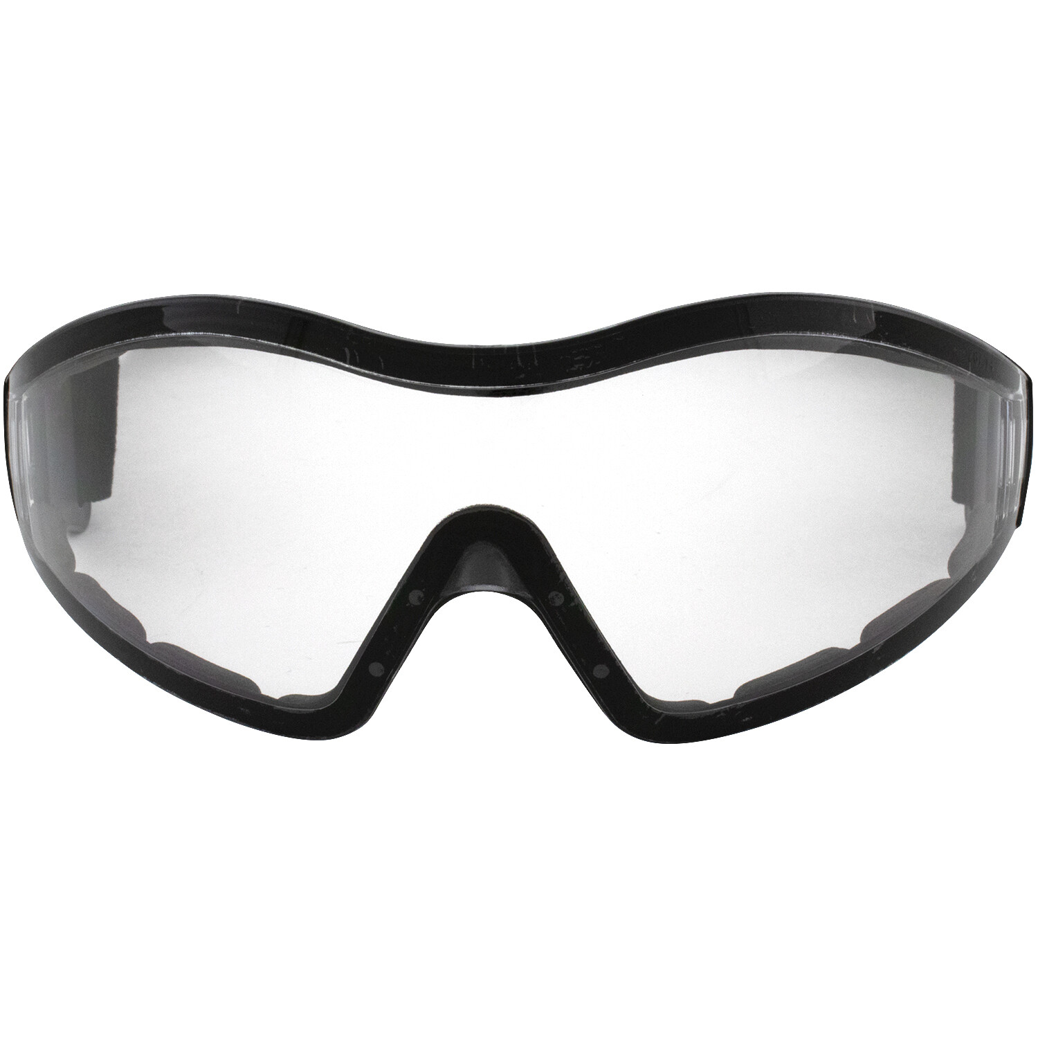 3 Birdz Boogie Black Padded Safety Goggles Clear Smoke + Yellow Anti-Fog Lenses