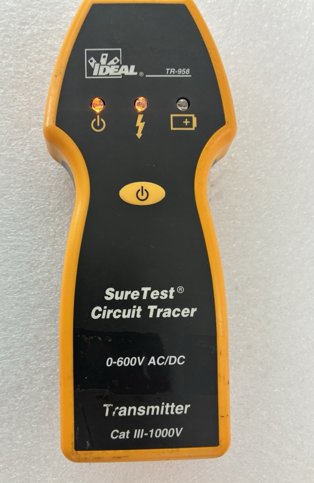 IDEAL SureTest TR-958 Circuit Tracer Transmitter 0-600V AC/DC CAT III-1000V.