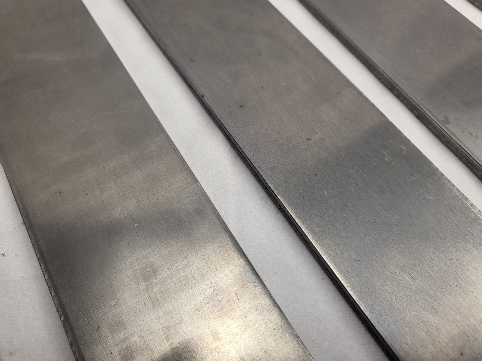 1095 Cold Rolled Carbon Steel 3/16″ x 2″ x 12″ bar, Knife Making Stock, 5 PACK