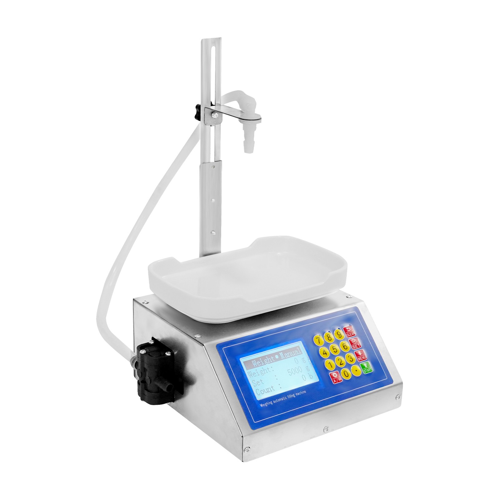 8g-3kg Automatic Weighing Quantitative Liquid Filling Machine 3.2L/0.7Gal/min
