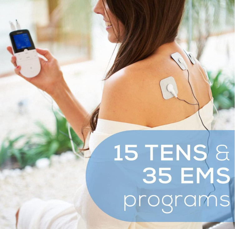 Dispositivo digital TENS y EMS para alivio del dolor y estimulación muscular. In