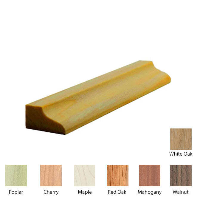 EWPM39 Ogee Panel Molding Trim, 7/16″ x 3/4″ Unfinished Solid Hardwood Trim