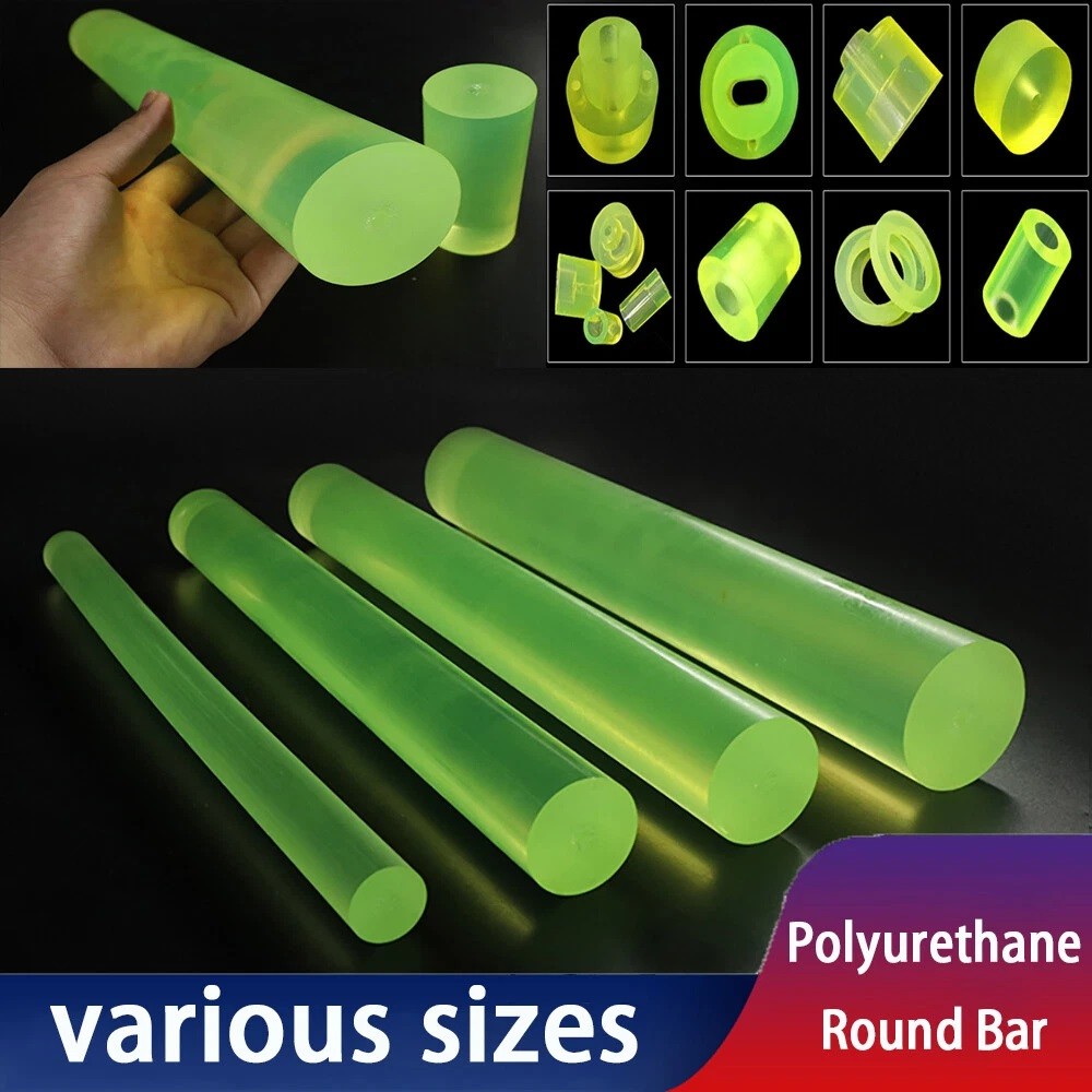 500mm Long PU Polyurethane Solid Elastic Round Rod Bar Stick Dia.20mm – 35mm