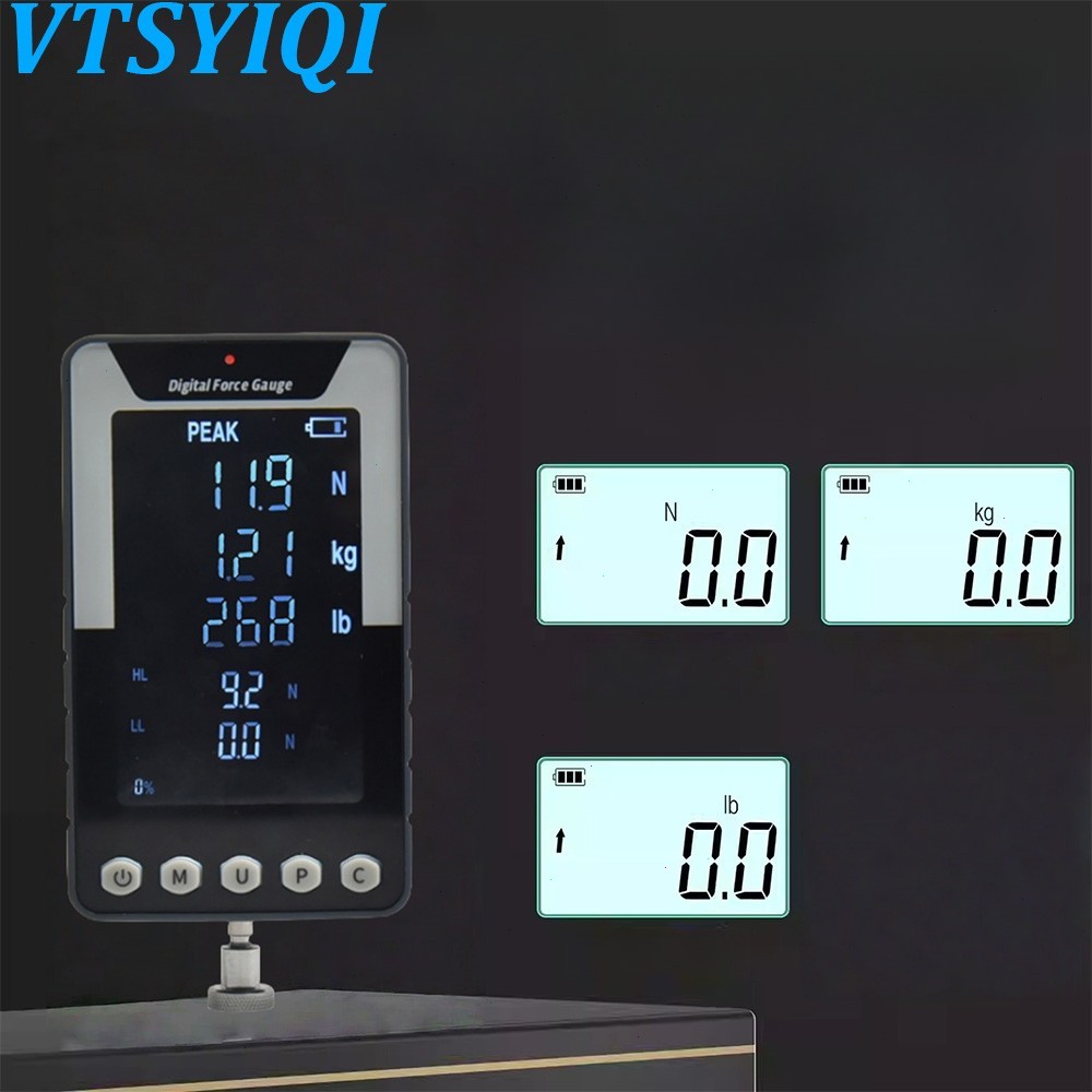 Digital Push-pull Meter with Max Load Value 3N 0.3Kg 0.65Lb Test Range 0.3-3N.m