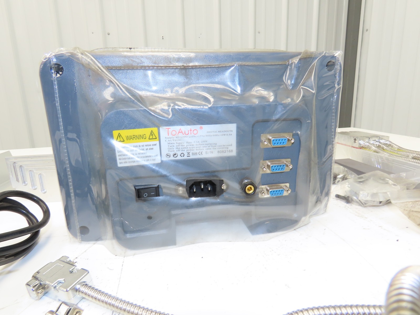 ToAuto DRO-3Axis HMI Controller Panel Push Button W/ Linear Scales Mount & Cord