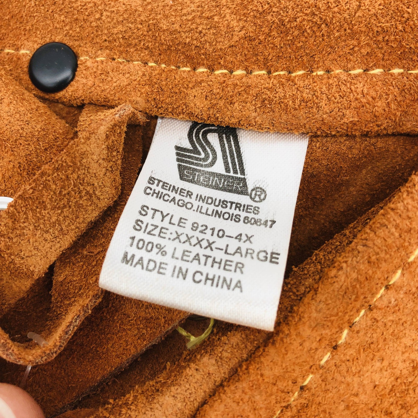 Steiner 9210 Welding Cape Sleeves Without Bib 4XL Premium Side Split Cowhide