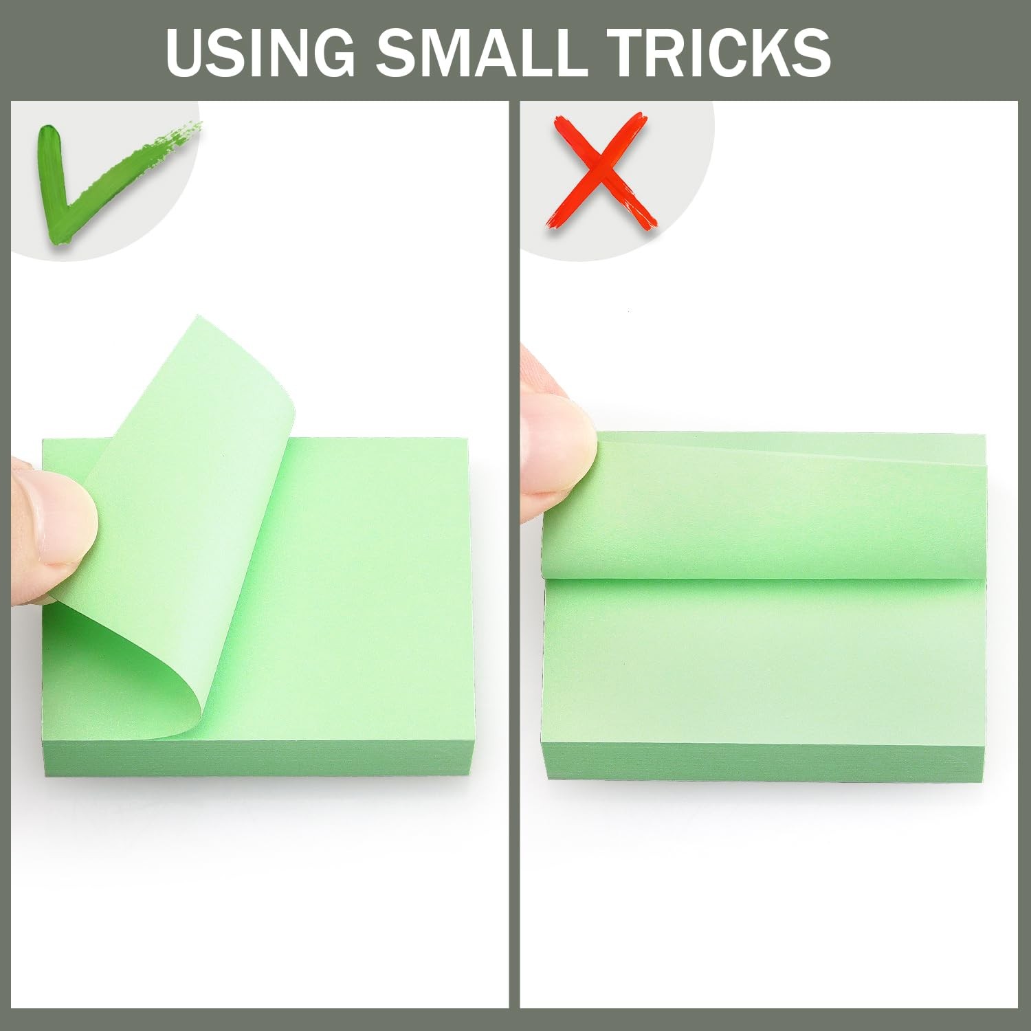 20 Pads Post It Notes 10 Colors 1.5 x 2 Inches Small Post It Notes 100 Sheets