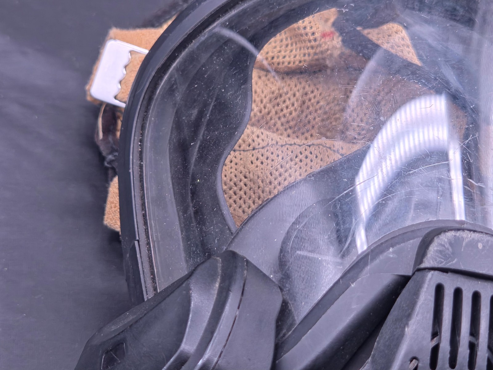 MSA Ultra Elite Full Face Respirator Mask Medium Comms Mic Untested Parts Repair