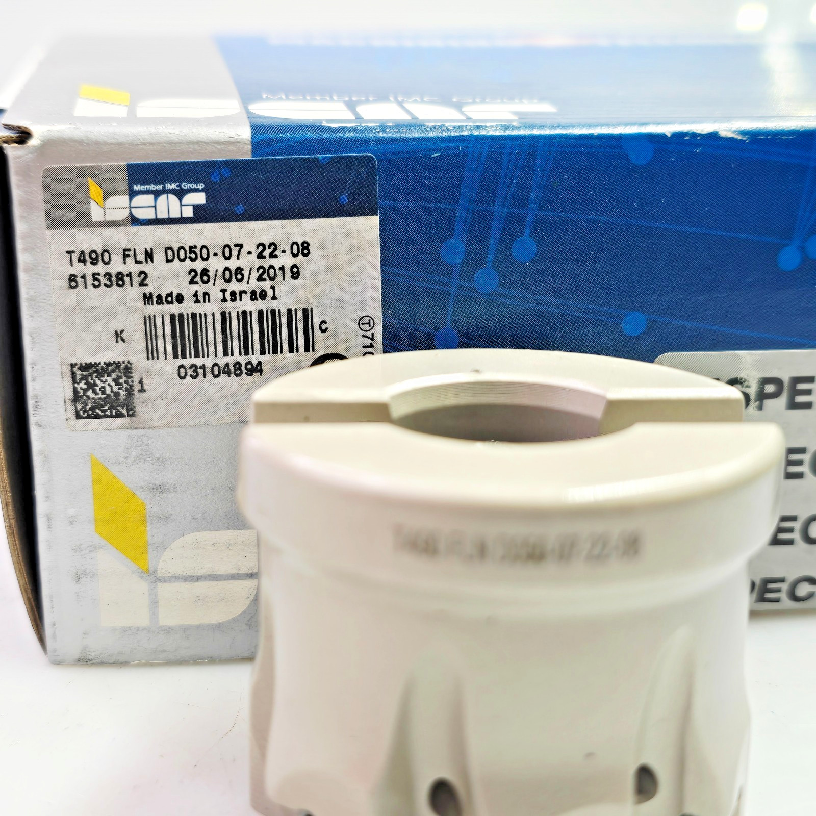 Iscar 50mm T490 FLN D050-07-22-08 Indexable Face Mill Heli-Tang Milling Cutter