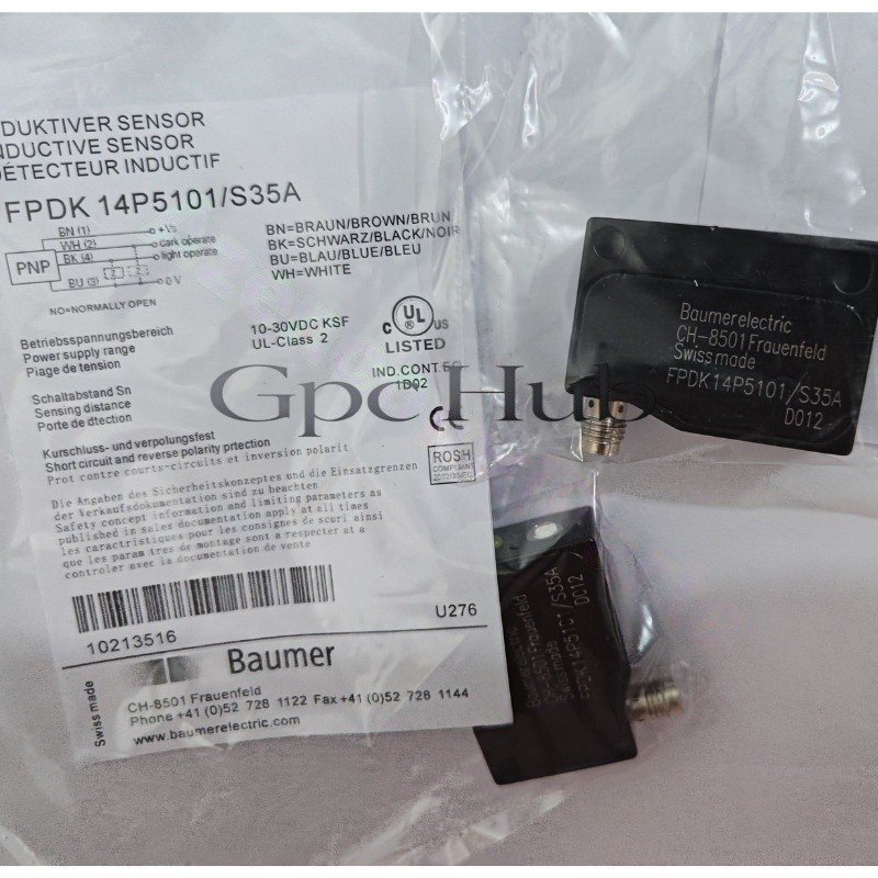 1PCS New For Baumer FHDK 14P5101/S35A Diffuse Photoelectric Sensor Fast delivery