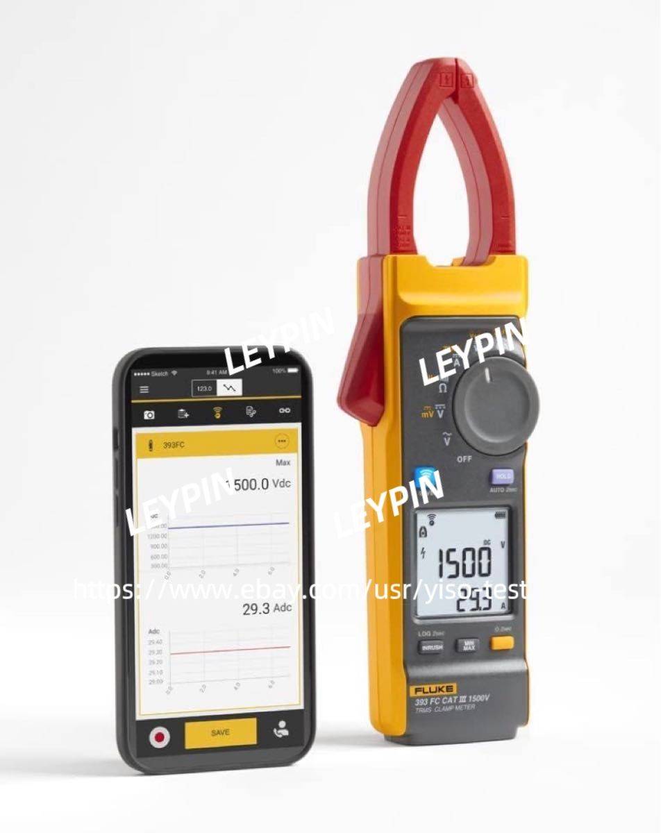 Fluke 393 FC Solar Clamp Meter Digital 1.3-Inch Jaw Clamp-On Tool – Brand New$