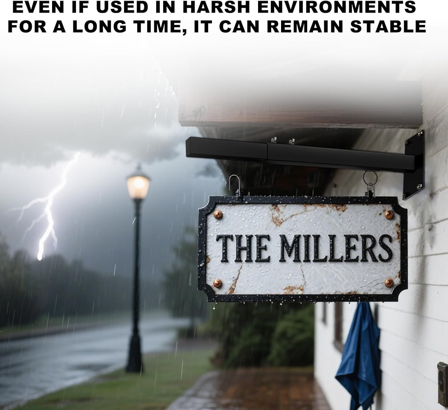 20″-28″ Scalable Hanging Sign Bracket, Sign Brackets Hanging Sign Outside