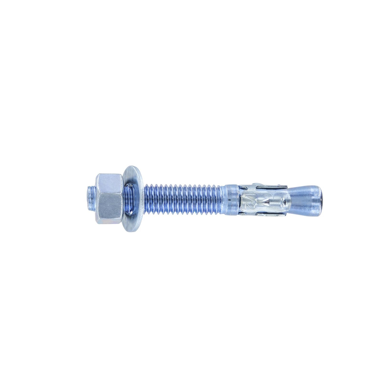 Conquest 1/2 x 3-3/4 Zinc Plated Wedge Anchors (Box of 25) – High Performance Co