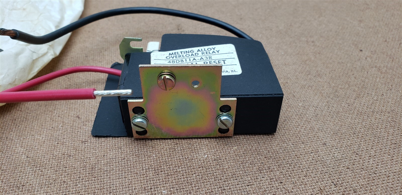 Lot of 3 Furnas 48DB11A-A3R Melting Alloy Overload Relay 25 Amp 1 Pole New OS