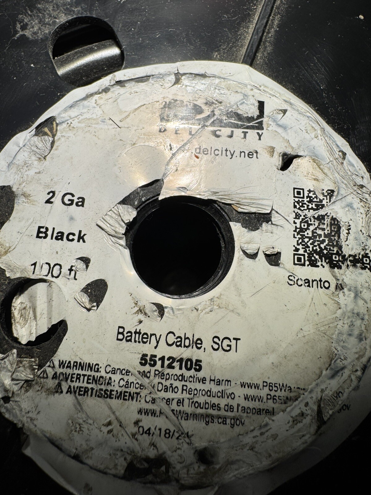 100 Foot of 2 Gauge Welding & Battery Del City Black 5512105