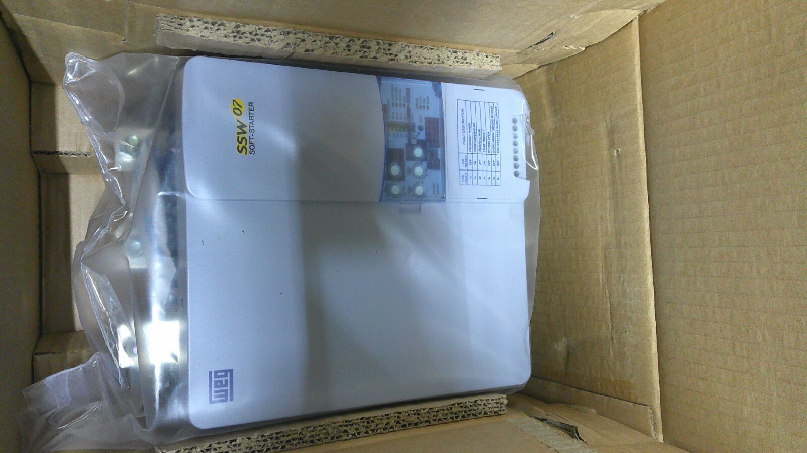 WEG Soft Starter EXSSW070130T5SZ SS07 460VAC 100HP 15A IP00