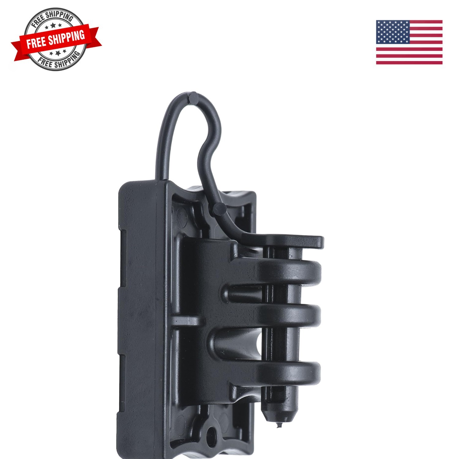 T-Post Pin-Lock Insulators for Electric Fences – Black, 25 Pack, – Includes 2…