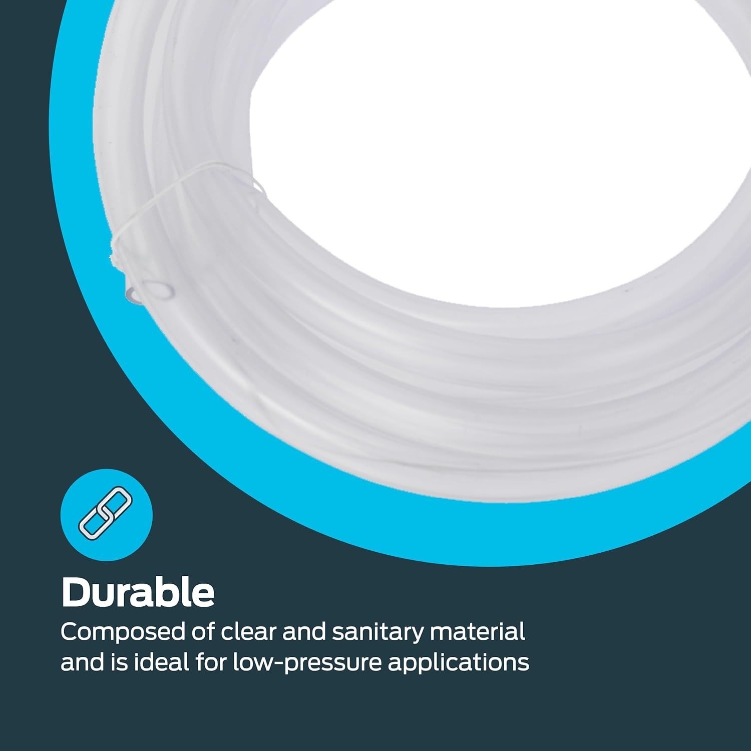 OD Clear PVC Vinyl Tubing 10 Ft Flexible Water Air Gas Hose