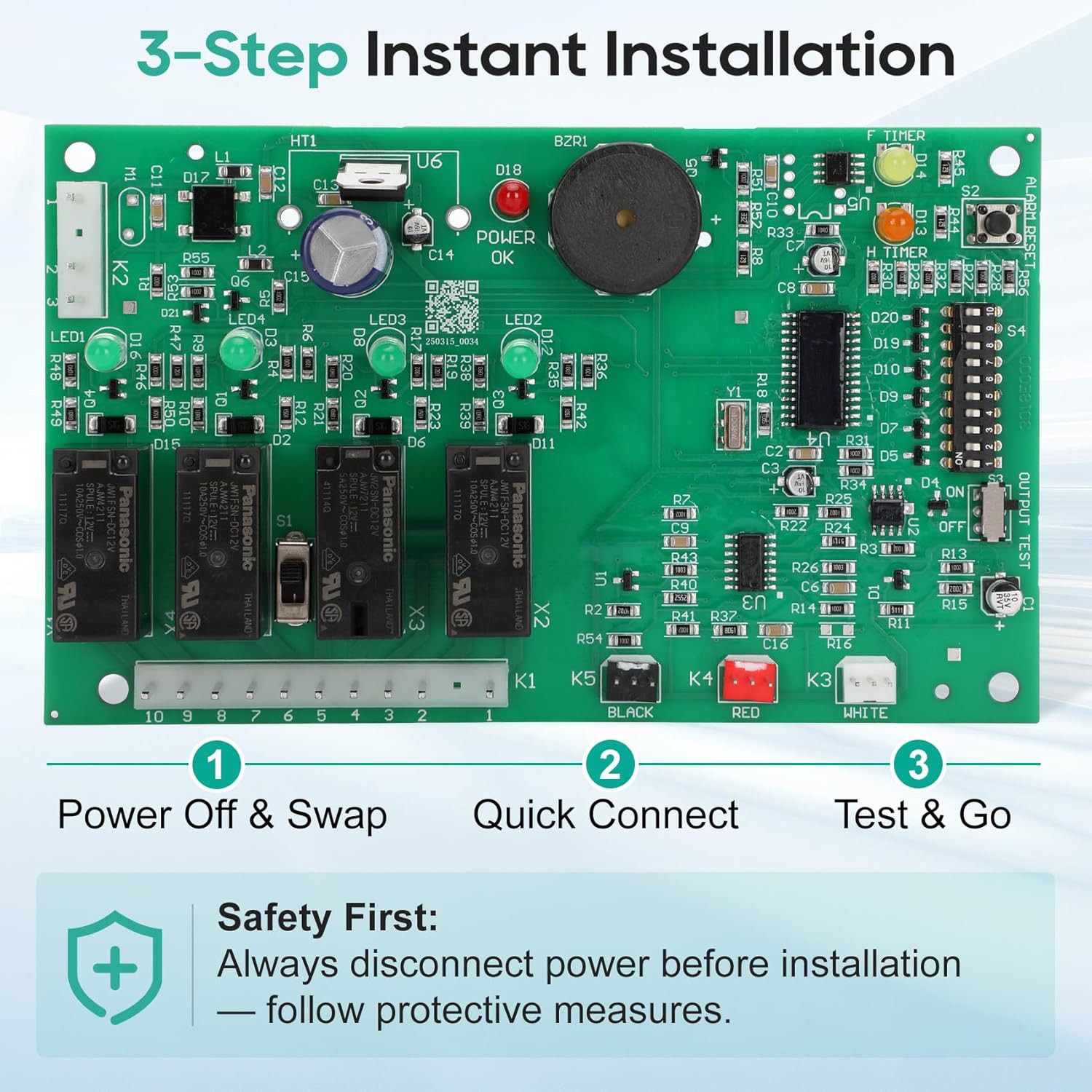 Control Board Replacement for Hoshizaki Ice Machine Fits #2A1410-01 2A1410-02